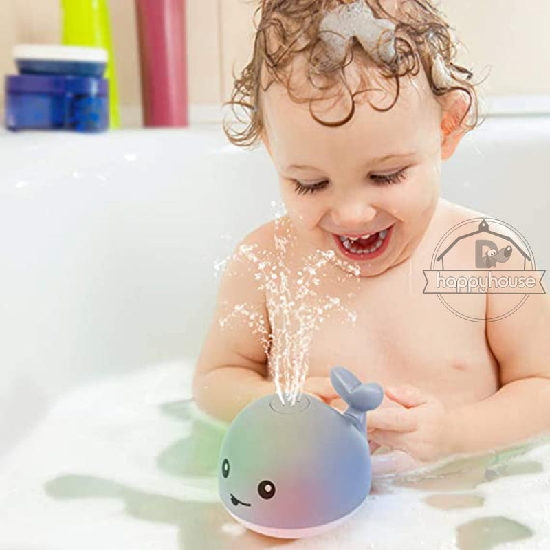 Baby Bath Toys Spray Water Shower Pool Bath Toy for Kids Toys Electric Whale Bath Ball with Light LED Light Baby Toy Bathtub Toy